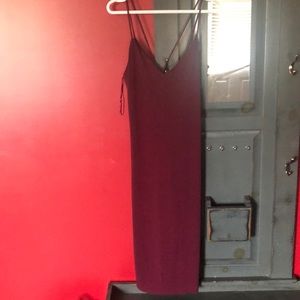 Burgundy dress